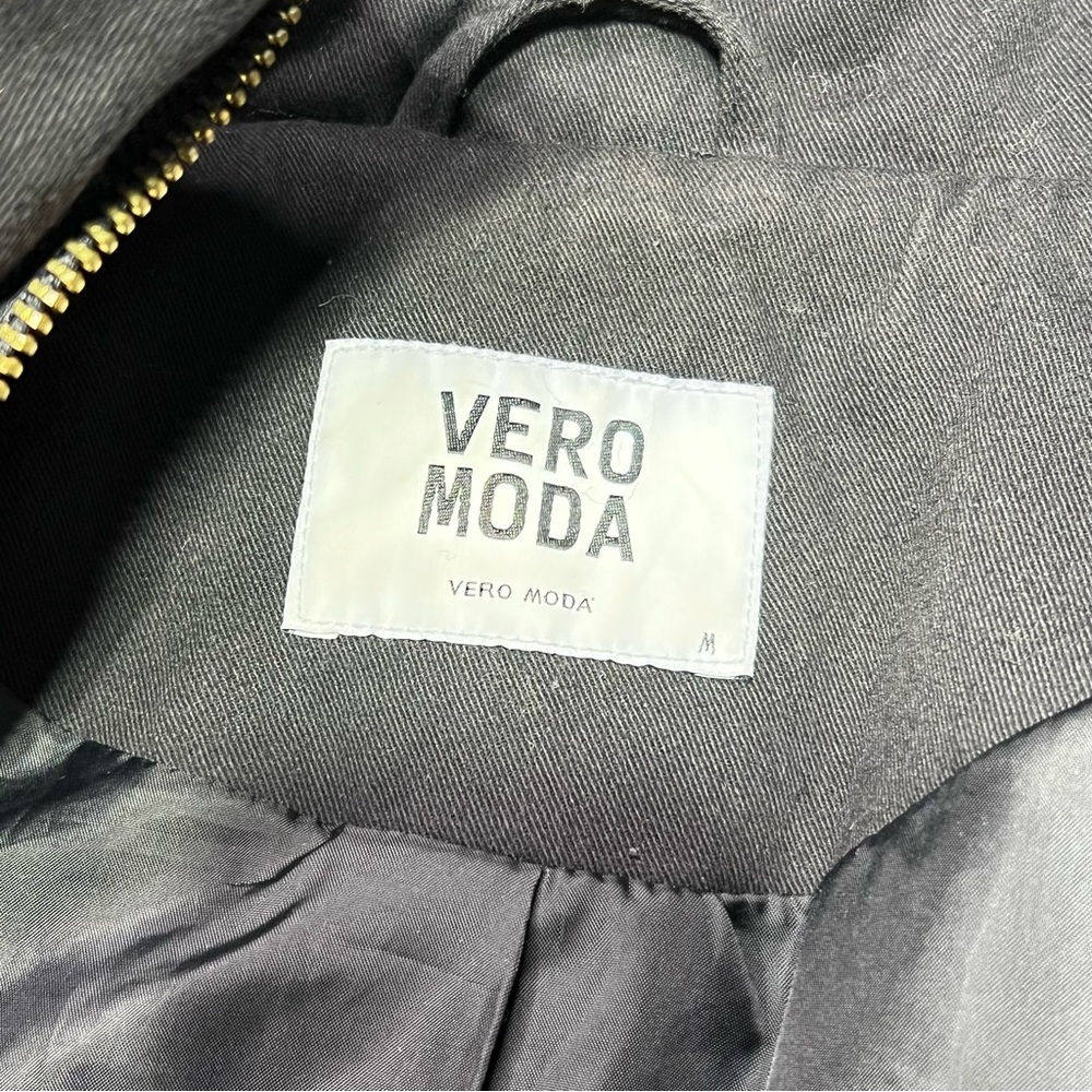 Vero Moda Black‎ Size M Fall Parka Utility Jacket - Picture 5 of 10